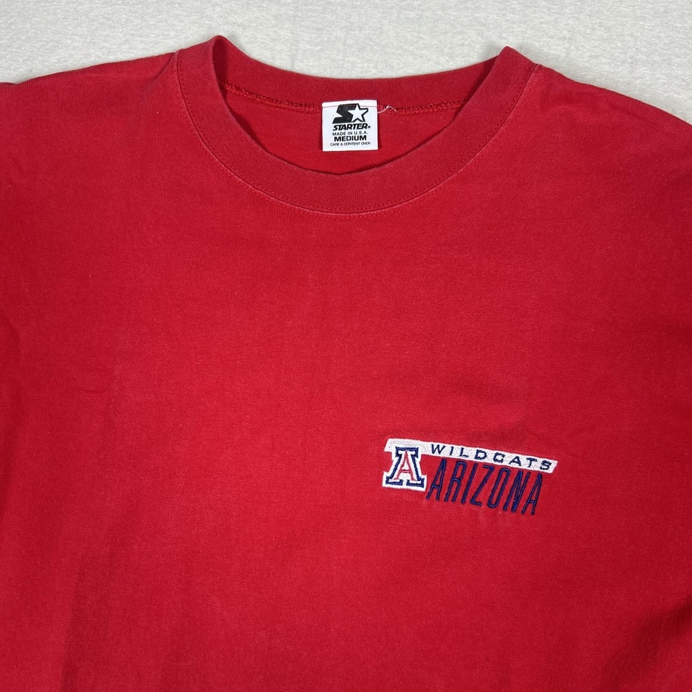 Vintage Starter Arizona Wildcats Shirt Mens‎ Medium Red College 90s Graphic Tee